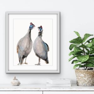 Two Guinea Fowl